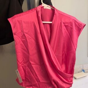 Pretty cross pink blouse